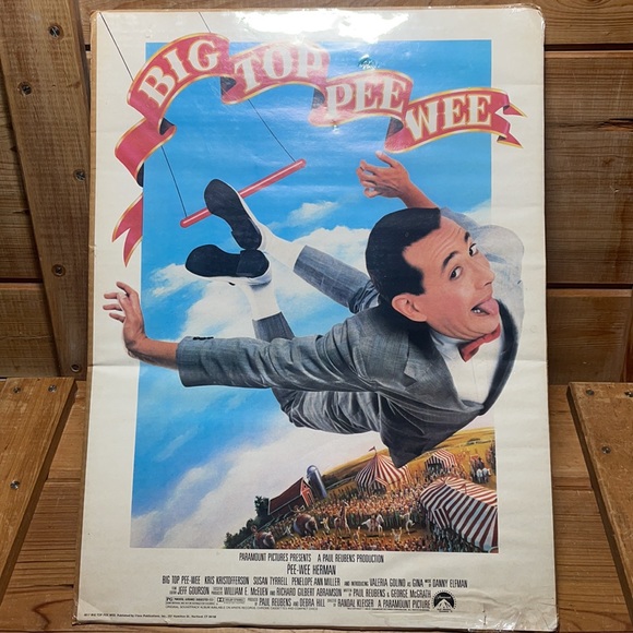 Vintage 1988 Pee Wee's Big Top Movie Poster in Sealed Package! - Picture 11 of 16
